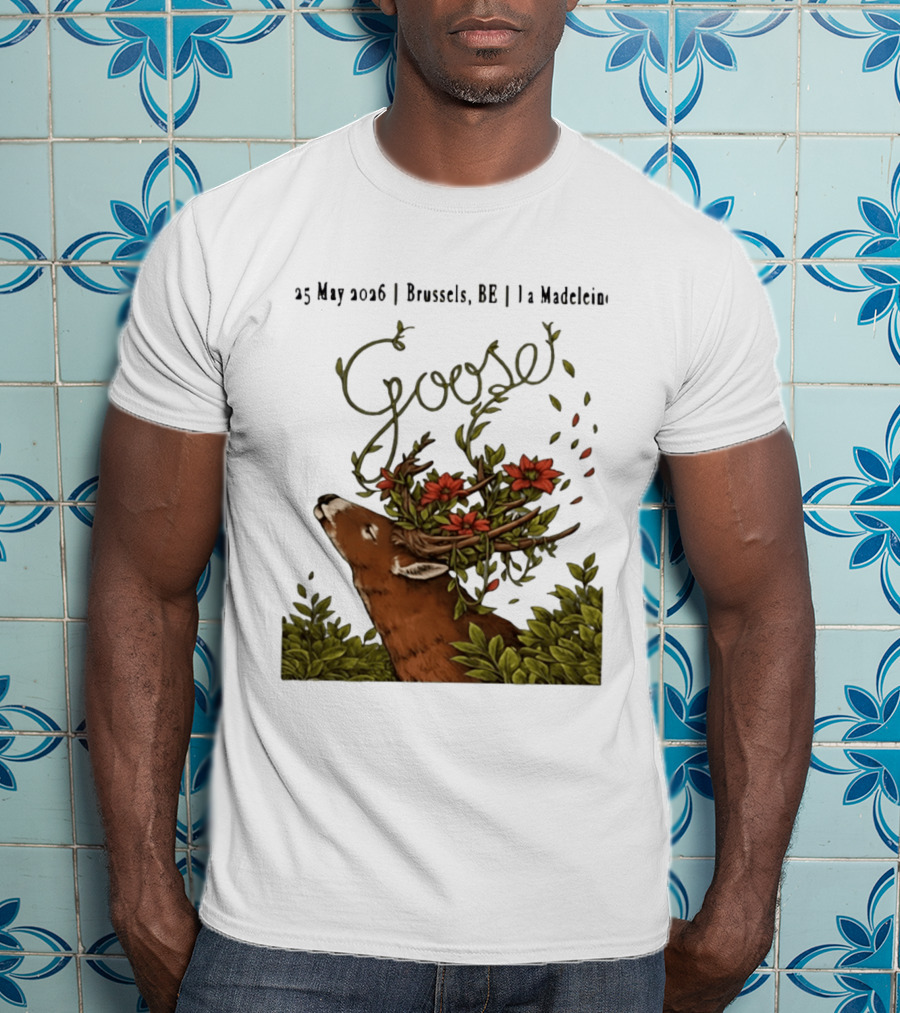 Goose 25 May 2026 Brussels BE La Madelein Deer With Floral Antlers T-Shirt