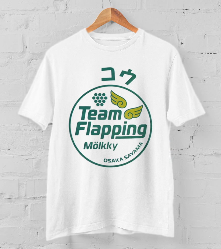 Team Flapping Mölkky Osaka Sayama Wings Winged Pins T-Shirt