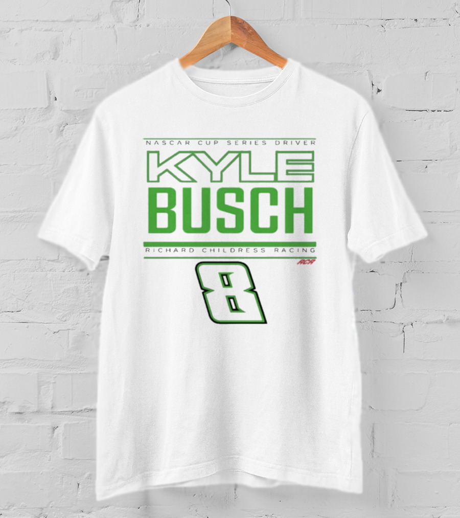NASCAR Cup Series Driver Kyle Busch Richard Childress Racing 8 Black T-Shirt