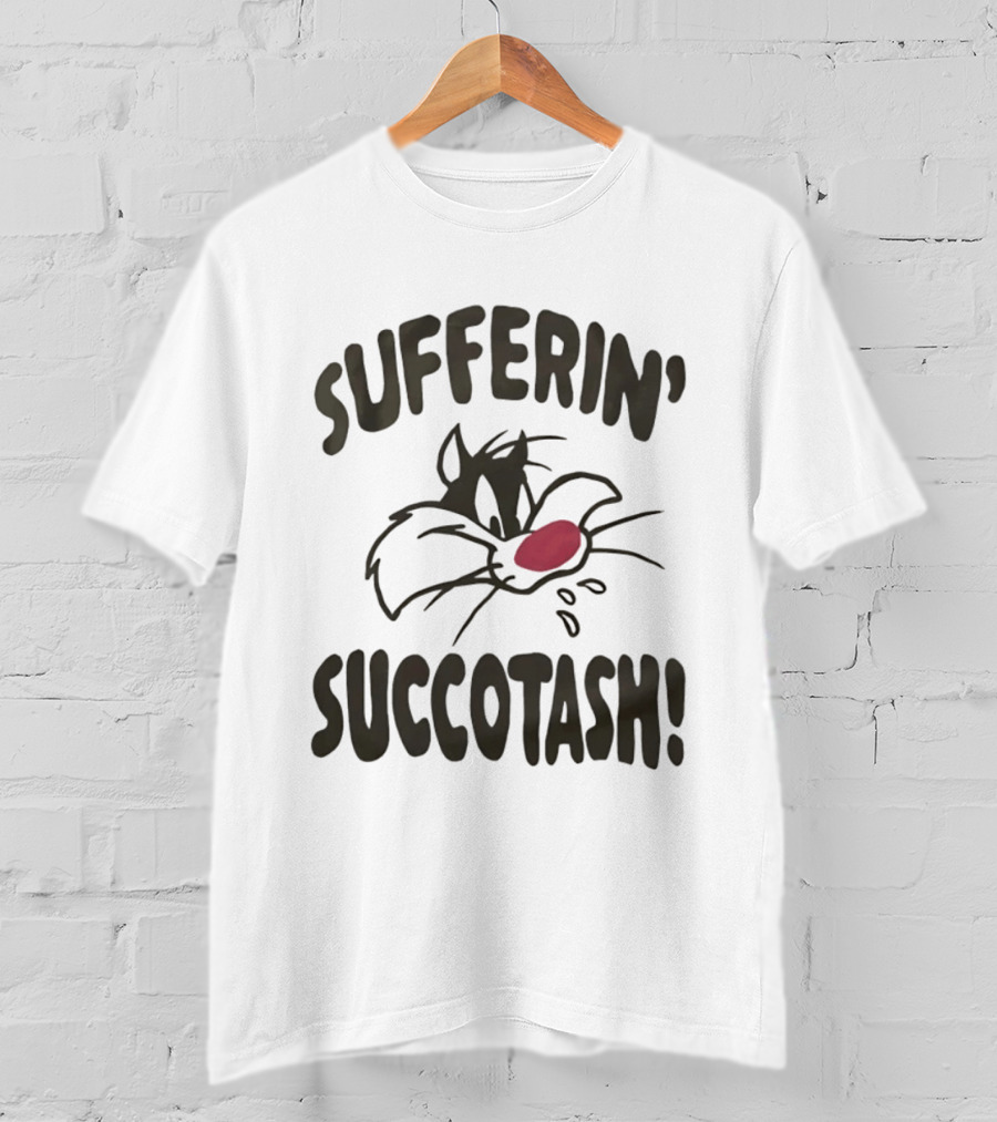 Looney Tunes Sylvester Sufferin' Succotash Catchphrase T-Shirt