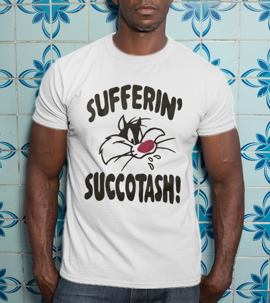 Looney Tunes Sylvester Sufferin' Succotash Catchphrase T-Shirt