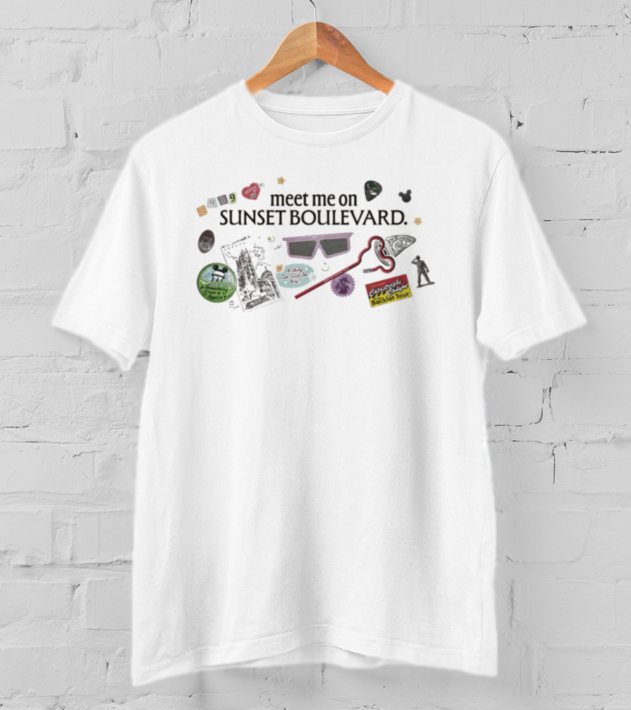 Meet Me On Sunset Boulevard Backlot Tour 3D Glasses Adventure T-Shirt