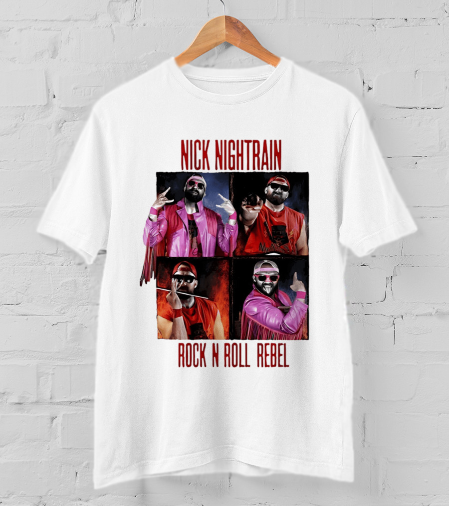 Nick Nightrain Rock N Roll Rebel Pink Jacket Red Bandana T-Shirt