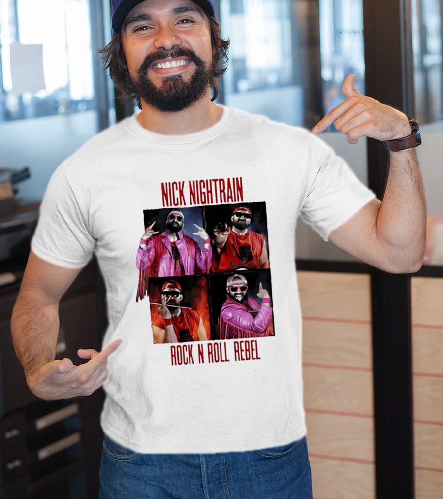 Nick Nightrain Rock N Roll Rebel Pink Jacket Red Bandana T-Shirt