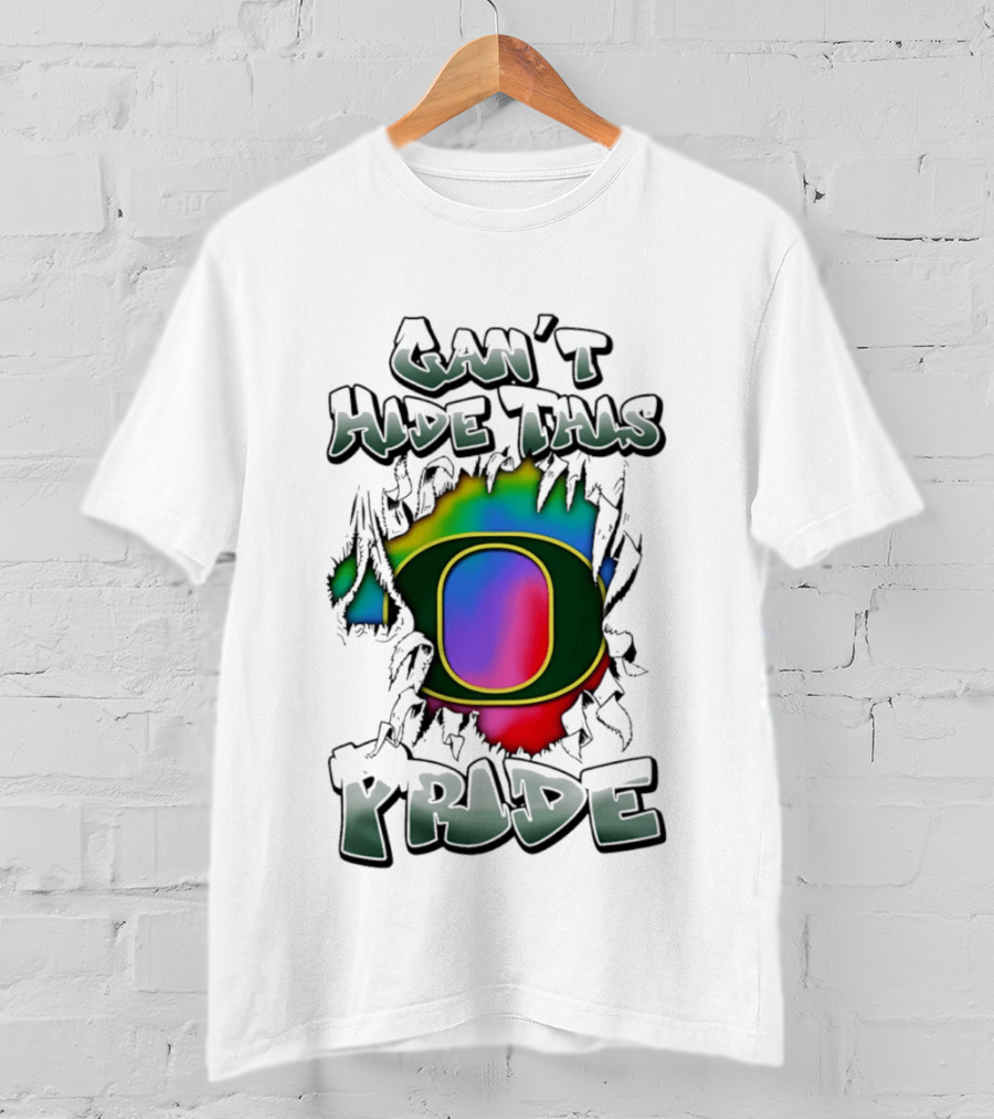 Oregon Ducks Can't Hide This Pride With Rainbow O T-Shirt