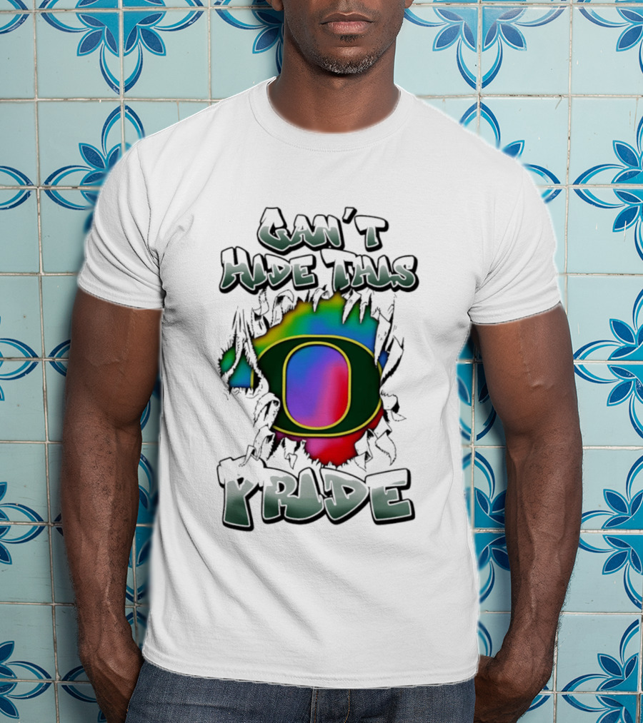 Oregon Ducks Can't Hide This Pride With Rainbow O T-Shirt
