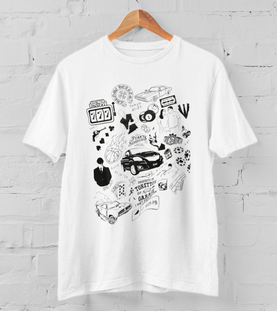 Property Of Toretto's Garage Tokyo Drift Racing Icons 777 PD 221 PB T-Shirt