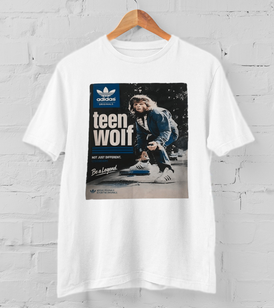 Adidas Originals Teen Wolf Be A Legend Not Just Different Legendary Skater T-Shirt