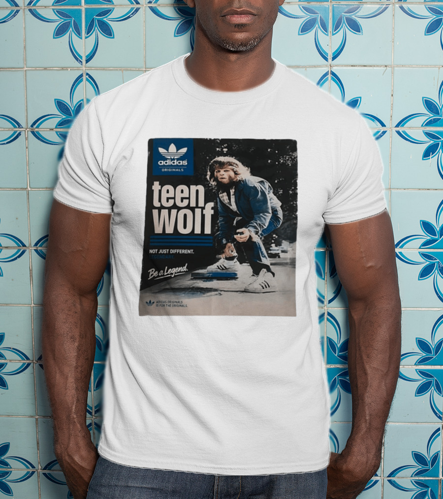 Adidas Originals Teen Wolf Be A Legend Not Just Different Legendary Skater T-Shirt