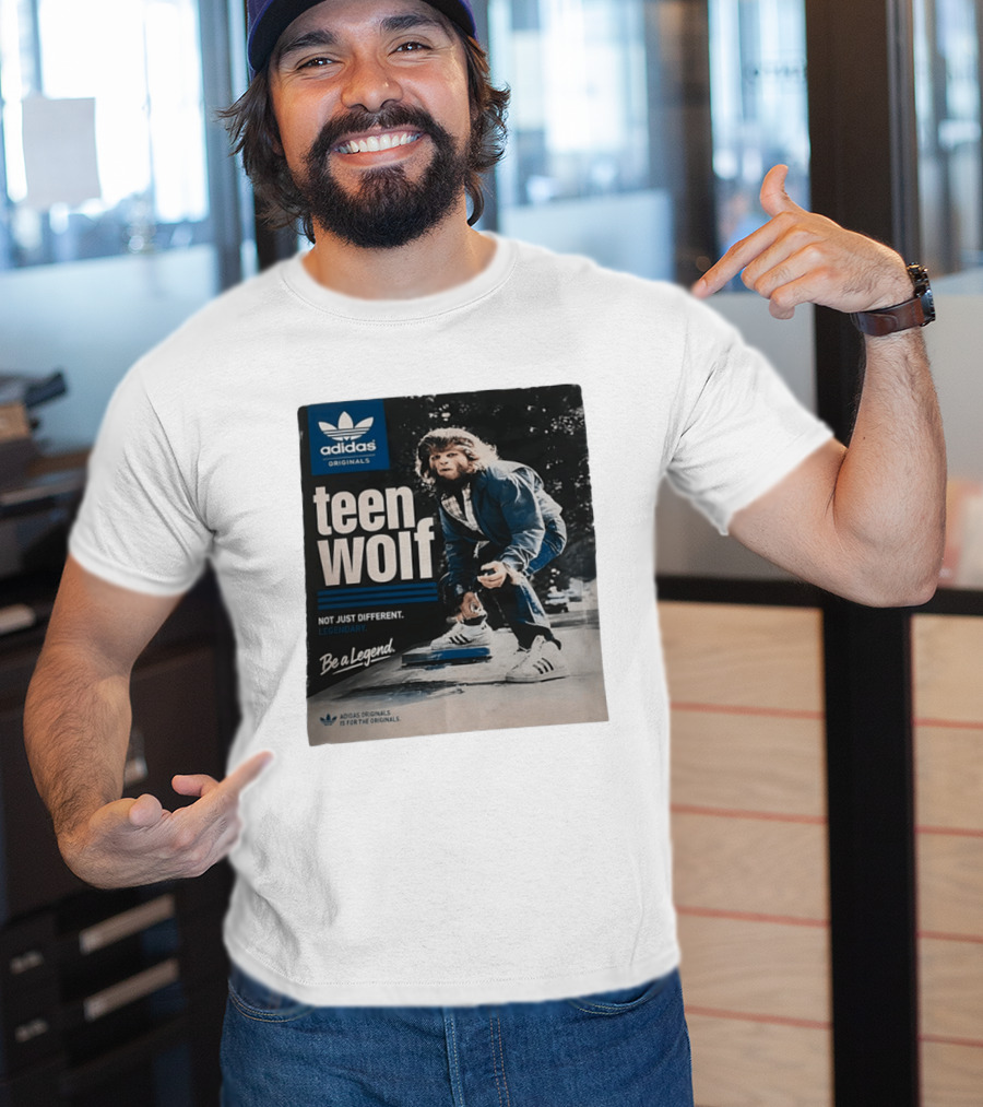 Adidas Originals Teen Wolf Be A Legend Not Just Different Legendary Skater T-Shirt