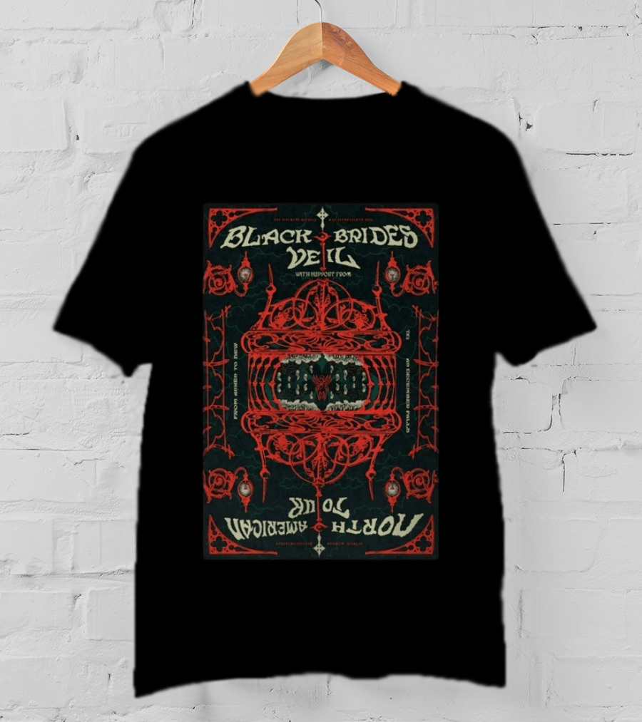 Black Veil Brides North American Tour Detroit MI May 17 2026 T-Shirt
