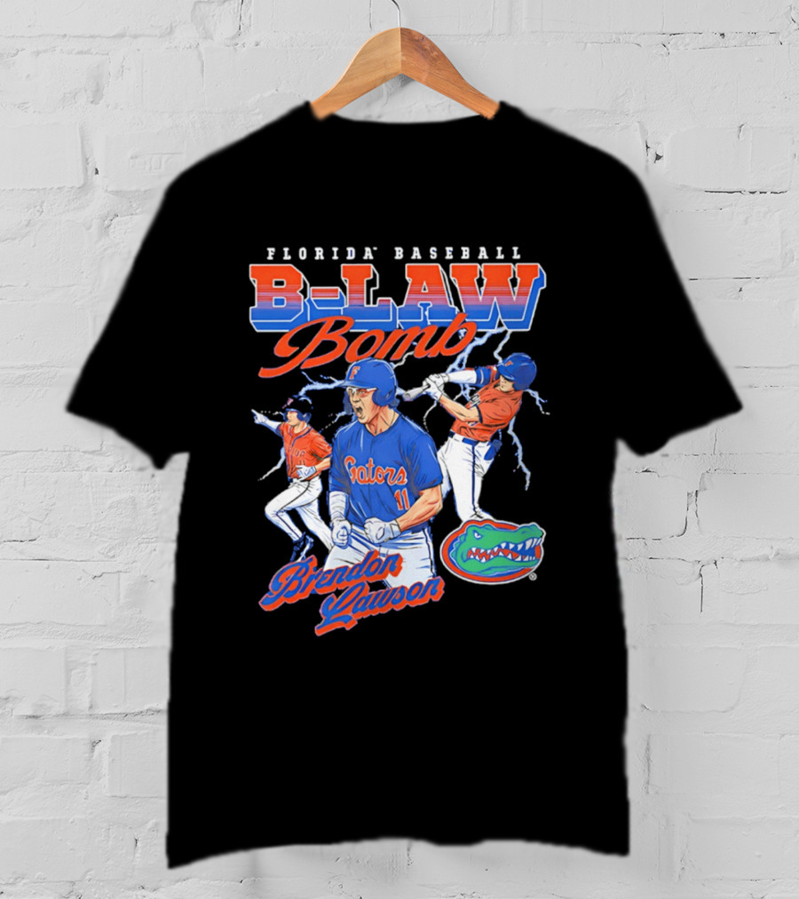 Florida Baseball B Law Bomb Brendan Lawson Gators T-Shirt