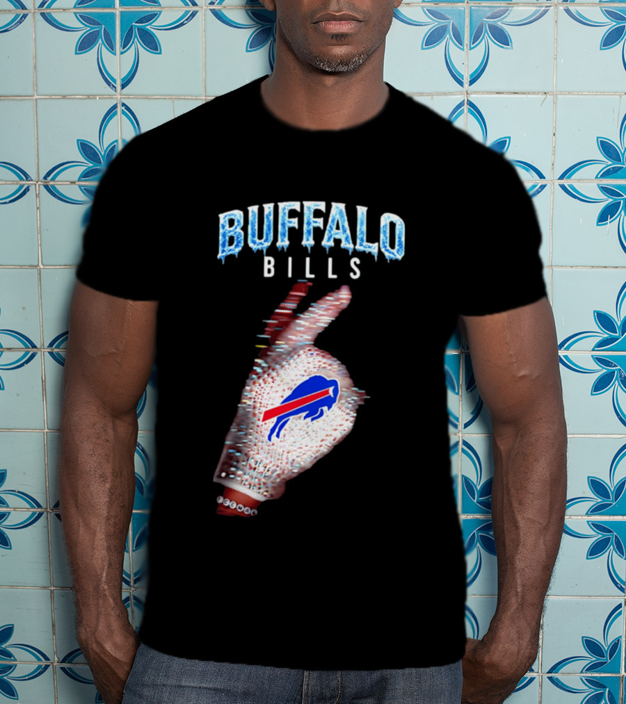 Buffalo Bills Iceman Glove Gesture 2026 T-Shirt