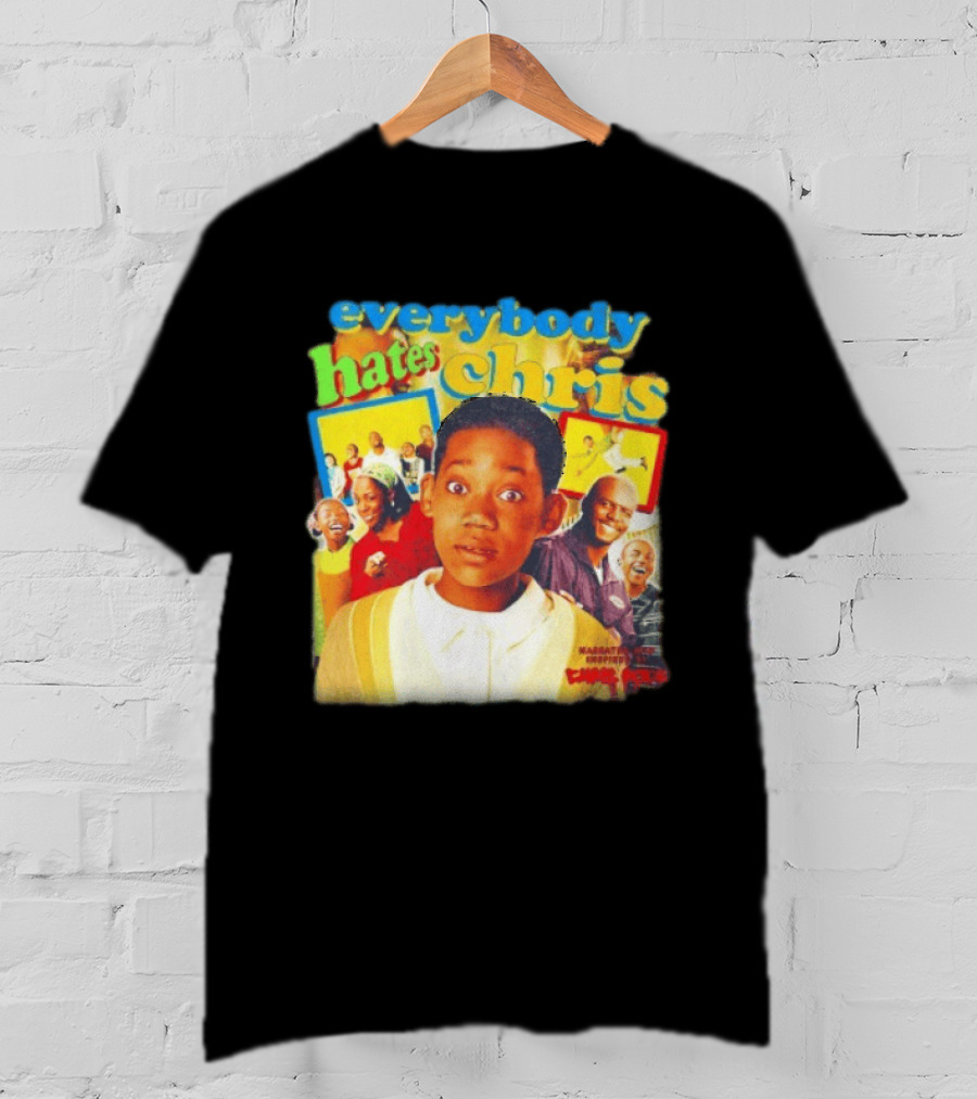Everybody Hates Chris Show Characters Collage Colorful T-Shirt