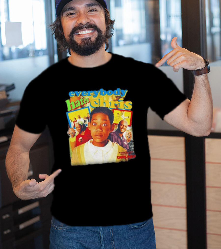 Everybody Hates Chris Show Characters Collage Colorful T-Shirt