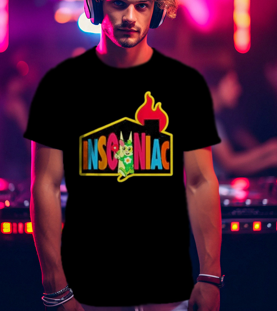 Dabsmyla X Insomniac House EDC Festival Art Collaboration T-Shirt
