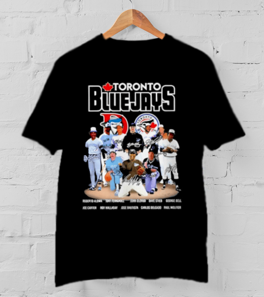 Toronto Blue Jays Player Signatures Featuring Springer Guerrero Bichette Gausman T-Shirt