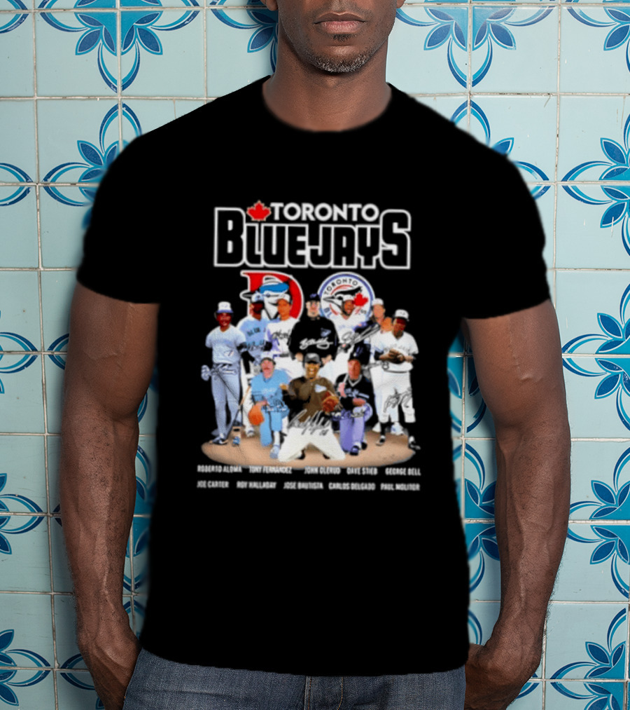 Toronto Blue Jays Player Signatures Featuring Springer Guerrero Bichette Gausman T-Shirt