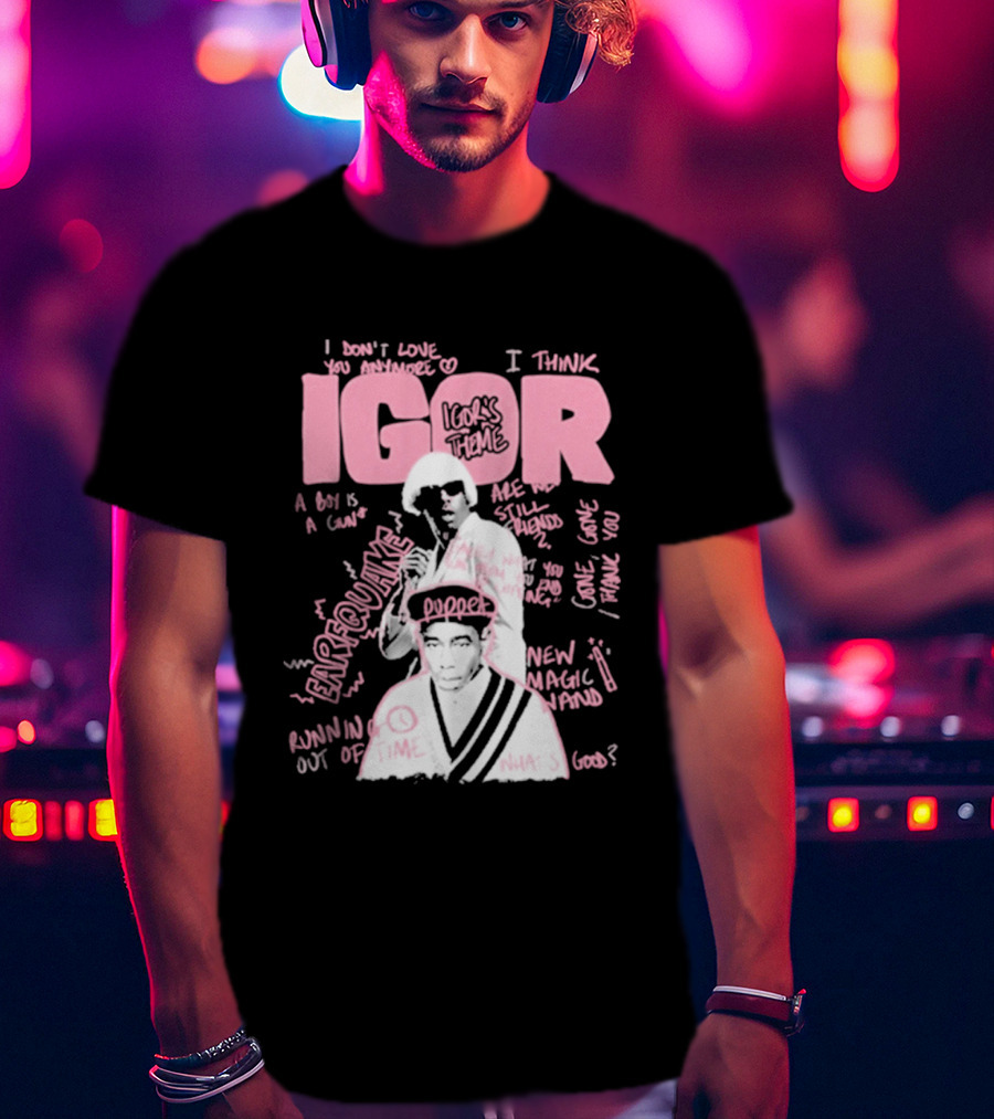 IGOR Sketchbook With I Think And EARFQUAKE Tyler The Creator T-Shirt