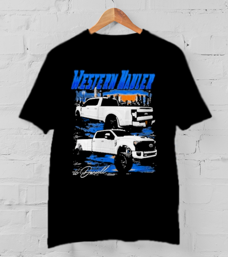 Icdaniell Ford F350 Dually Western Hauler Trucks T-Shirt
