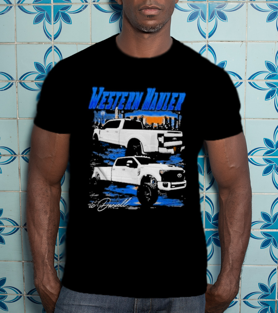 Icdaniell Ford F350 Dually Western Hauler Trucks T-Shirt