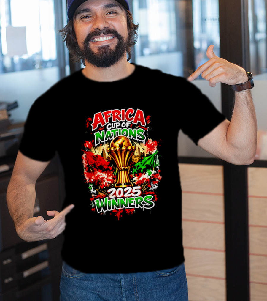 Africa Cup Of Nations 2025 Winners Trophy Celebration T-Shirt