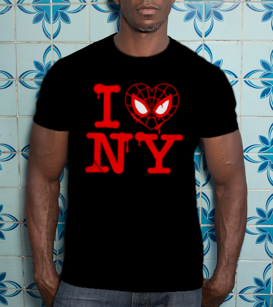 I Heart NY Spider Mask T-Shirt