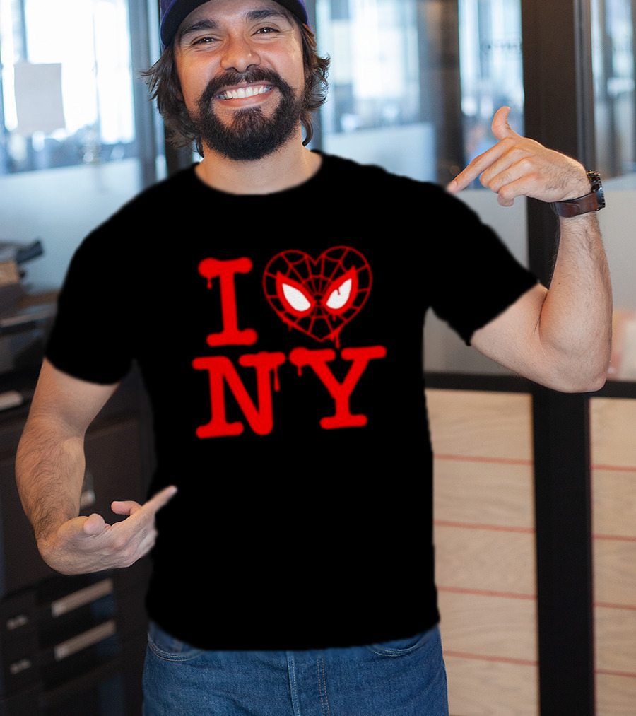 I Heart NY Spider Mask T-Shirt