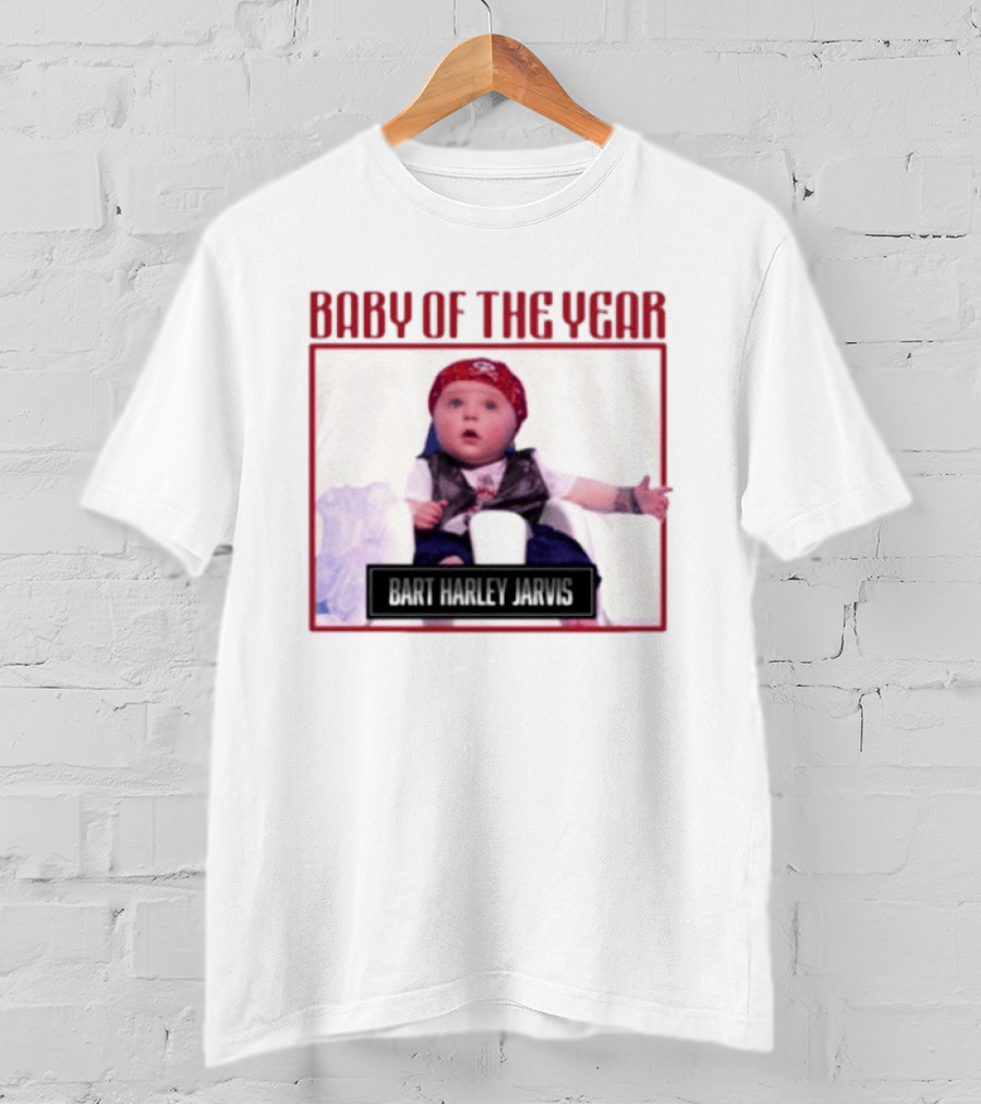 Bart Harley Jarvis Baby Of The Year Winner In Bandana And Vest T-Shirt