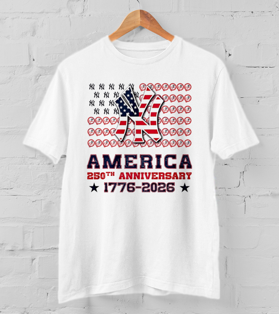 New York Yankees America 250th Anniversary Celebration 1776 2026 T-Shirt