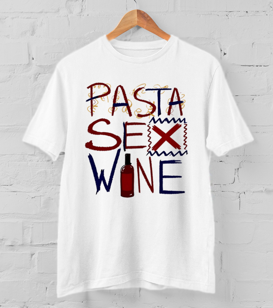 Pasta Sex Wine Bottle T-Shirt