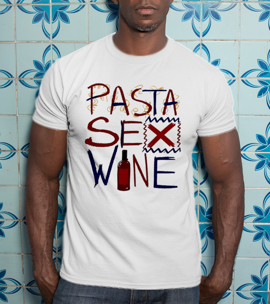 Pasta Sex Wine Bottle T-Shirt