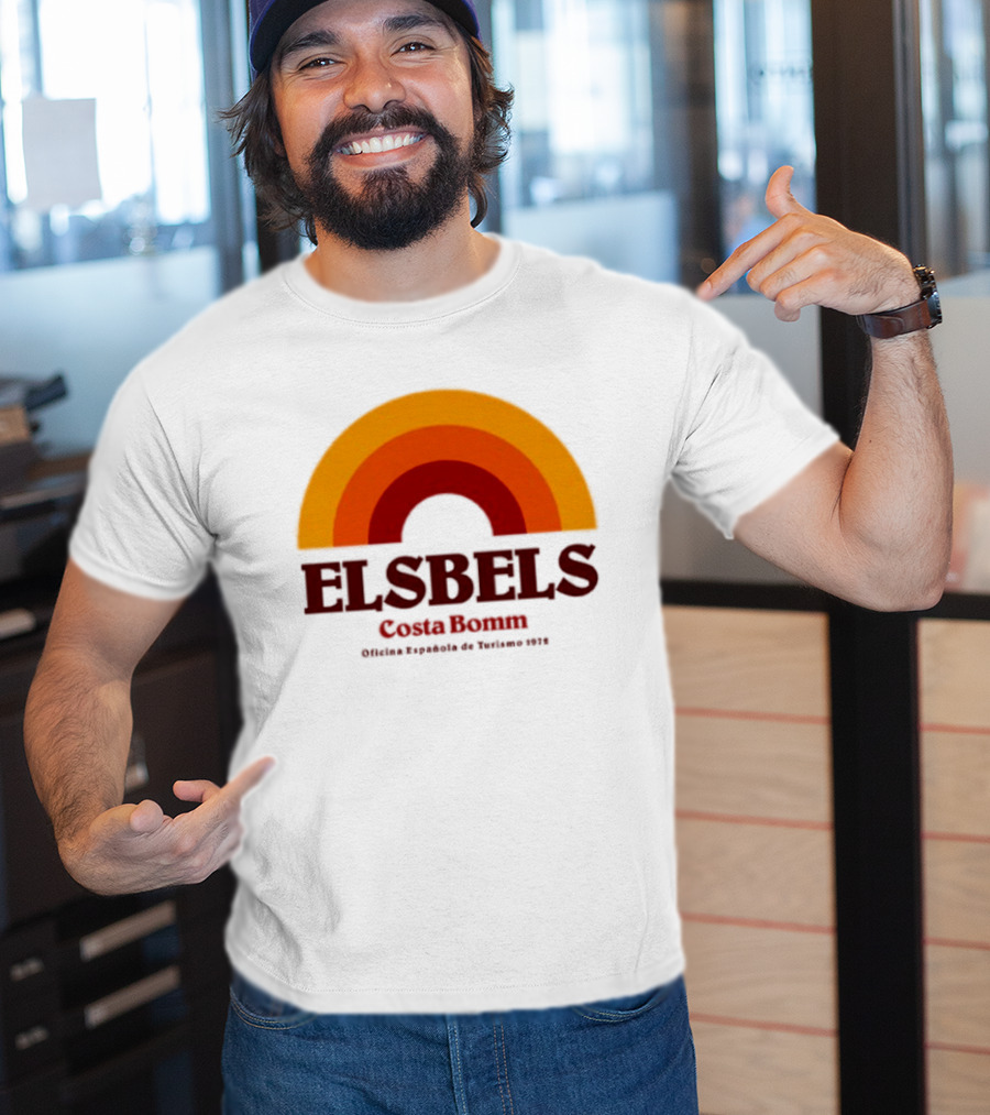 Elsbels Costa Bomm Oficina Española De Turismo 1978 Retro Rainbow T-Shirt