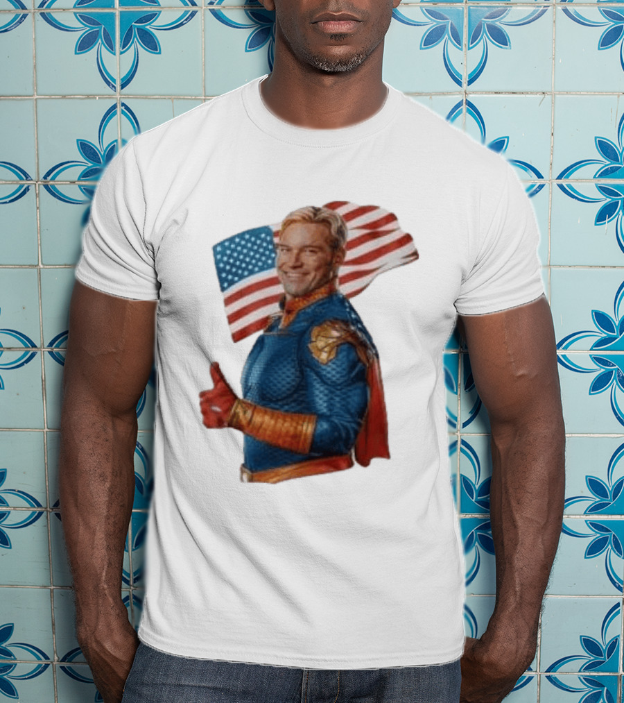 The Boys Season 5 Homelander American Flag Thumbs Up T-Shirt