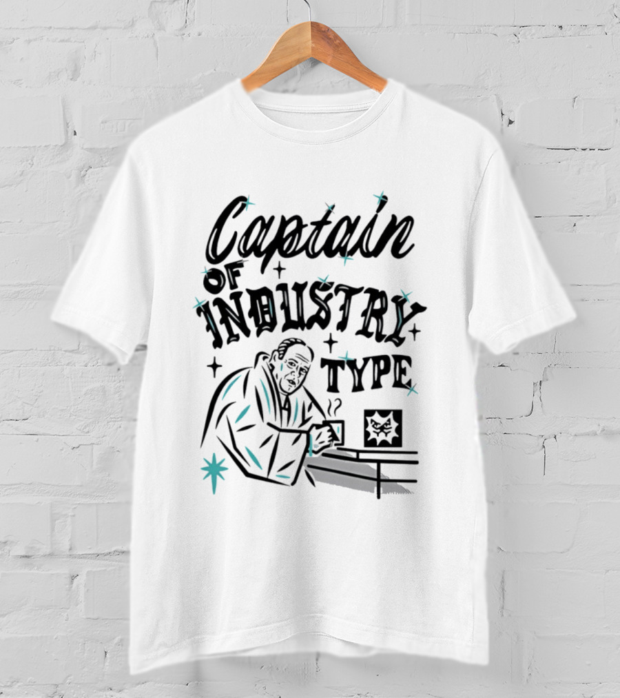 Captain Of Industry Type Tony Soprano Coffee Mafia T-Shirt