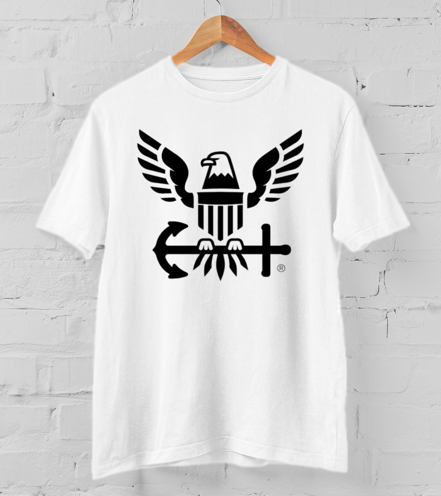 US Navy Anchors Aweigh Eagle Anchor T-Shirt