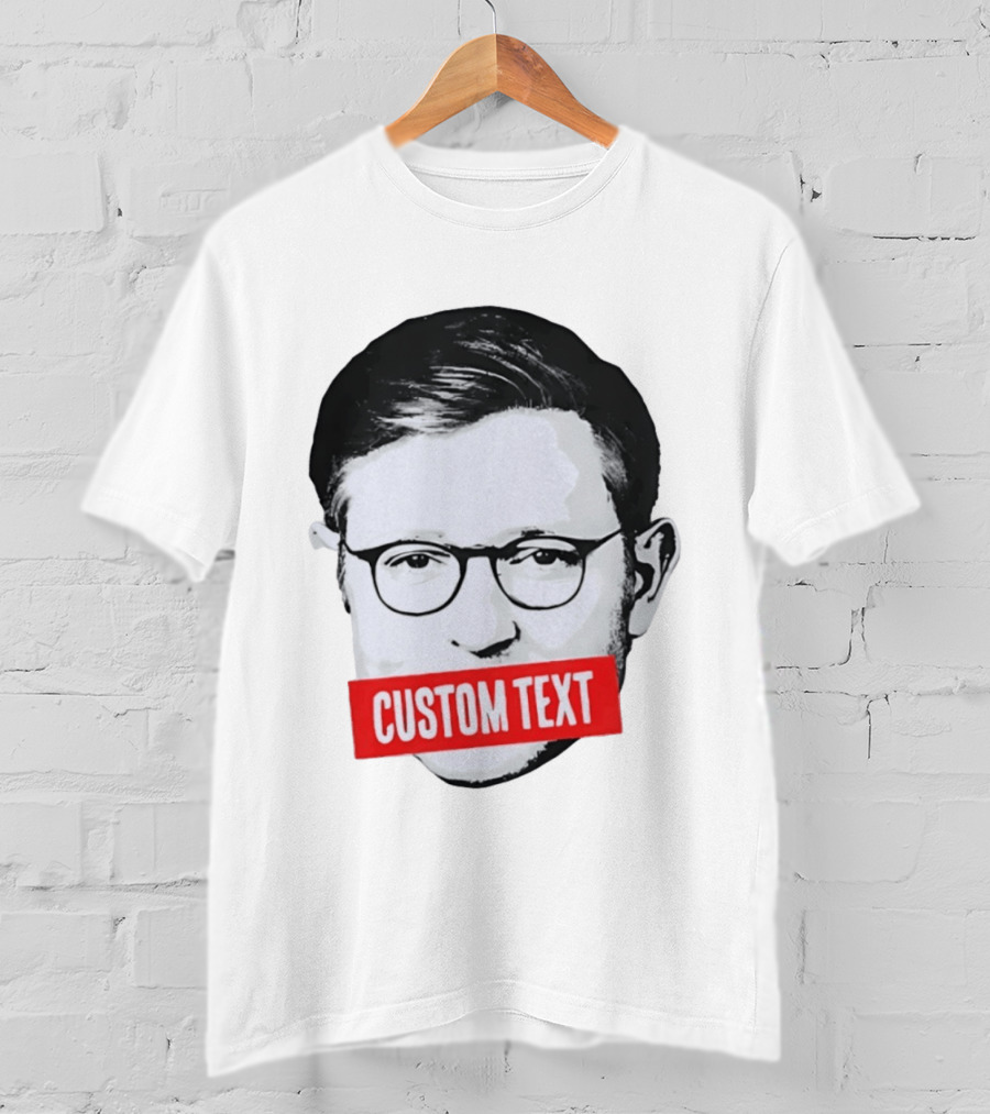 Mike Johnson Silenced Voice Custom Text Stencil T-Shirt