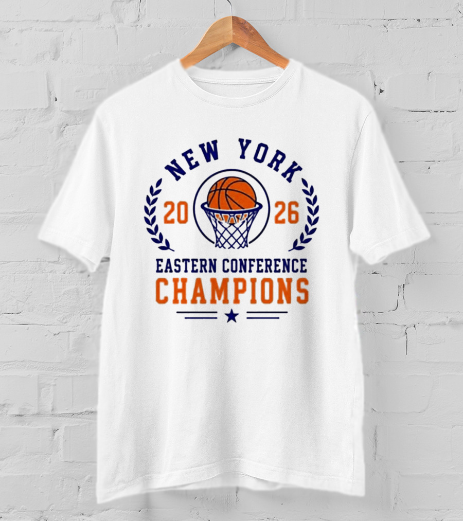 New York 2026 Eastern Conference Champions Basketball T-Shirt