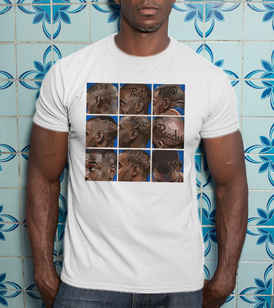 New York Knicks NY Phrase Tattoos Basketball T-Shirt