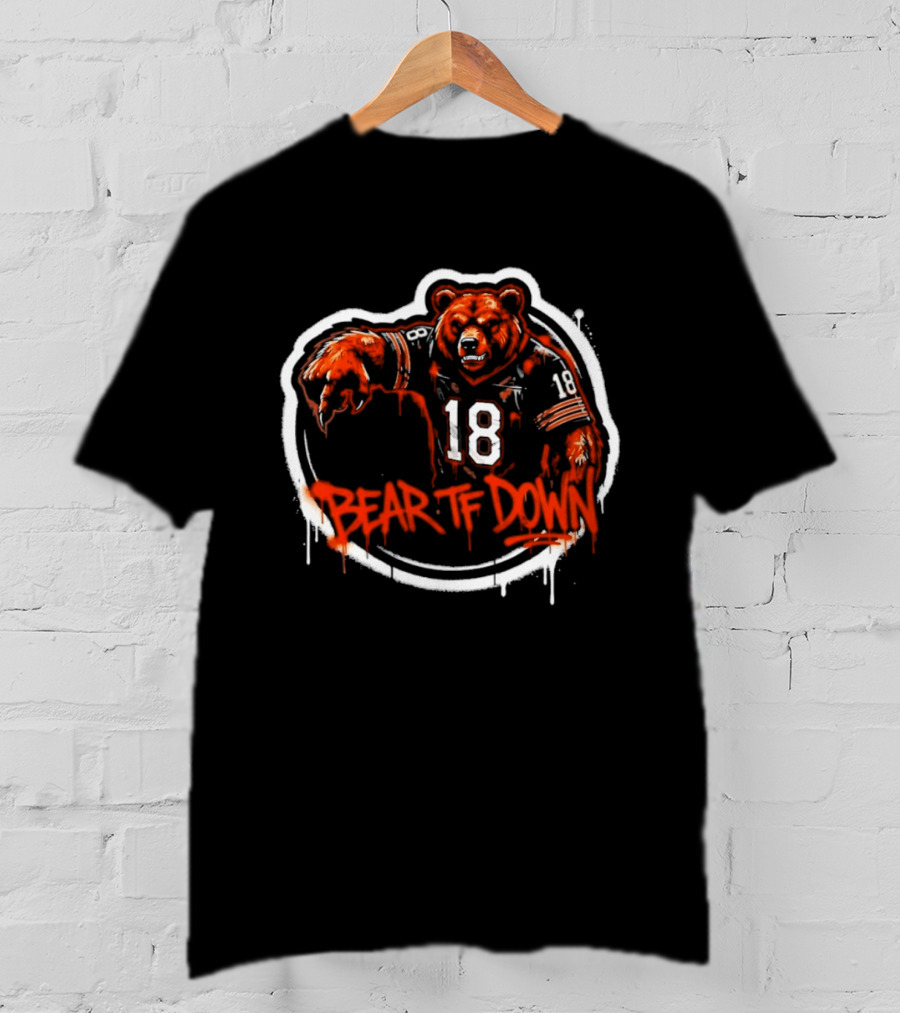 Chicago Bears Bear TF Down 18 Sports Fan T-Shirt