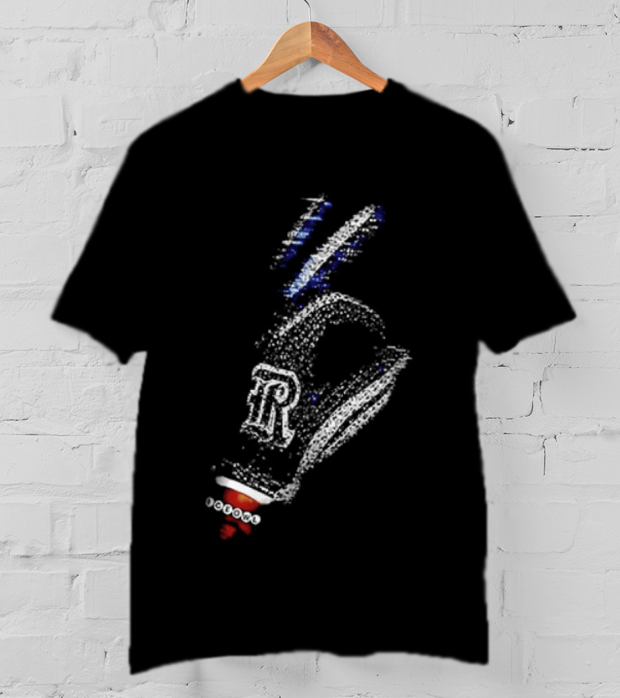 Drake Iceman Rice Owls Football Diamond Chain Hand Gesture T-Shirt