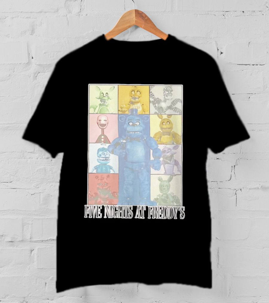 Five Nights At Freddy's The Eras Tour Animatronics Characters T-Shirt