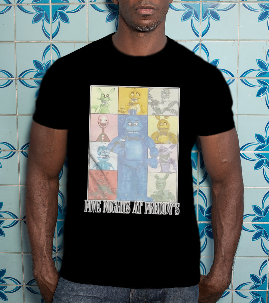 Five Nights At Freddy's The Eras Tour Animatronics Characters T-Shirt