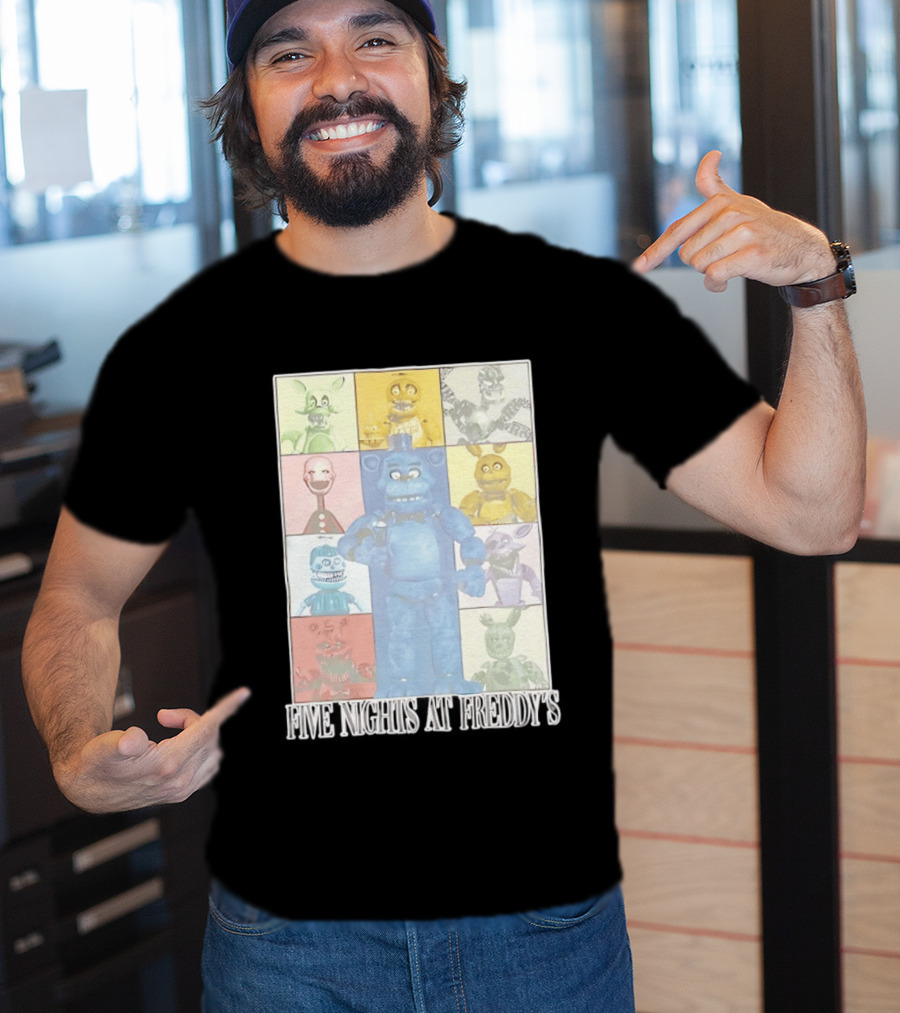 Five Nights At Freddy's The Eras Tour Animatronics Characters T-Shirt