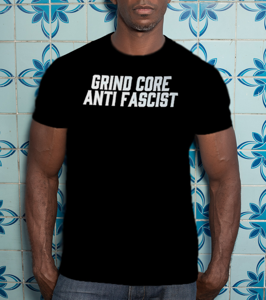 Grind Core Anti Fascist Band Music T-Shirt