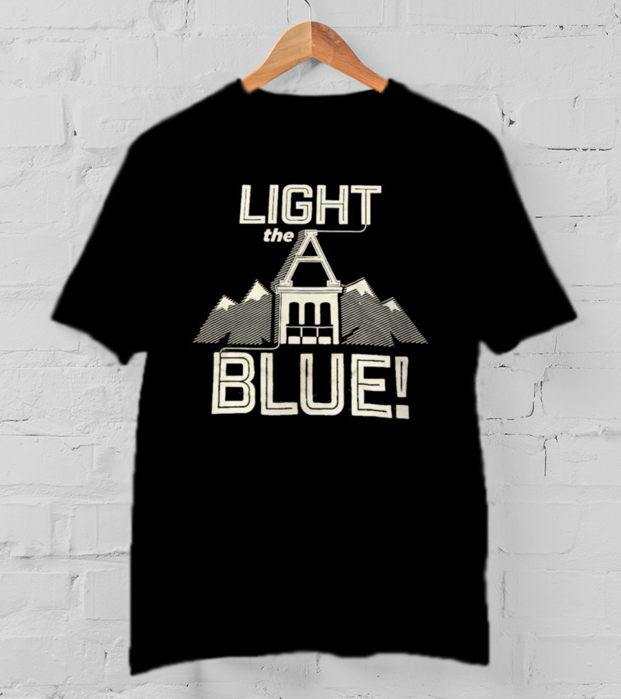 Light The A Blue Utah State University T-Shirt