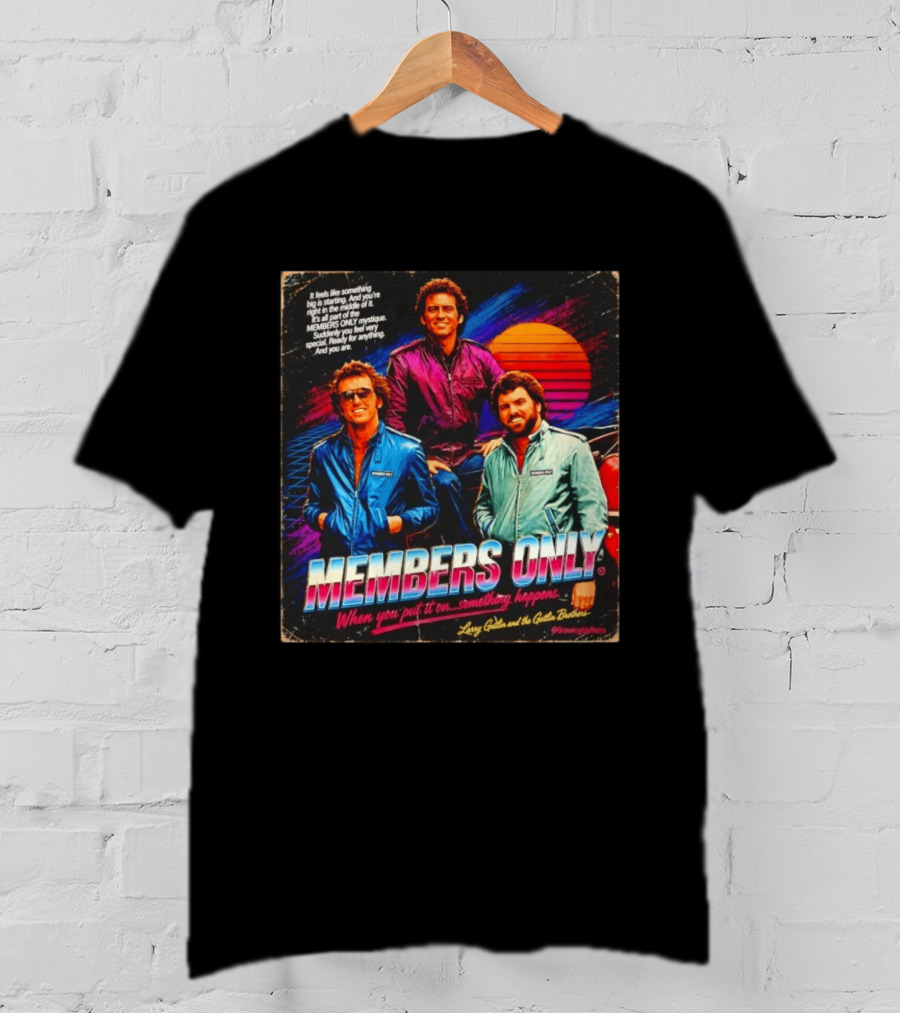MEMBERS ONLY Larry Gatlin And The Gatlin Brothers Nostalgic 80s Style With Sunset T-Shirt
