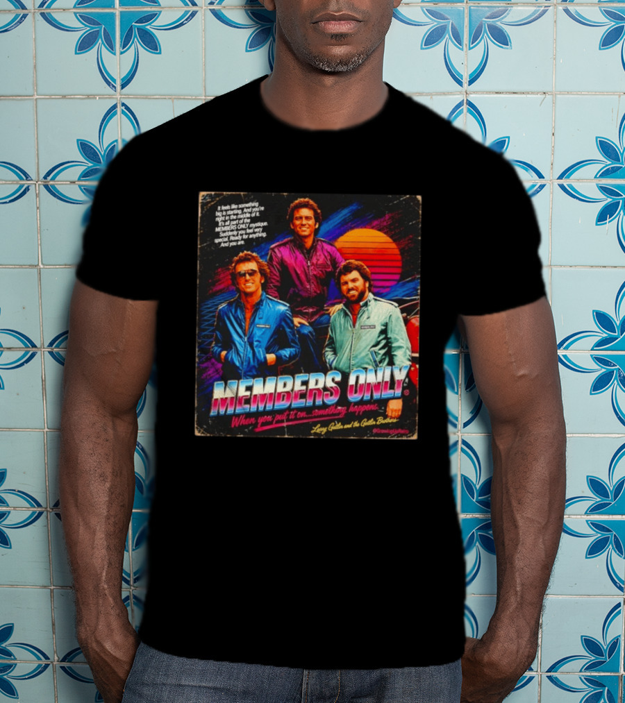 MEMBERS ONLY Larry Gatlin And The Gatlin Brothers Nostalgic 80s Style With Sunset T-Shirt