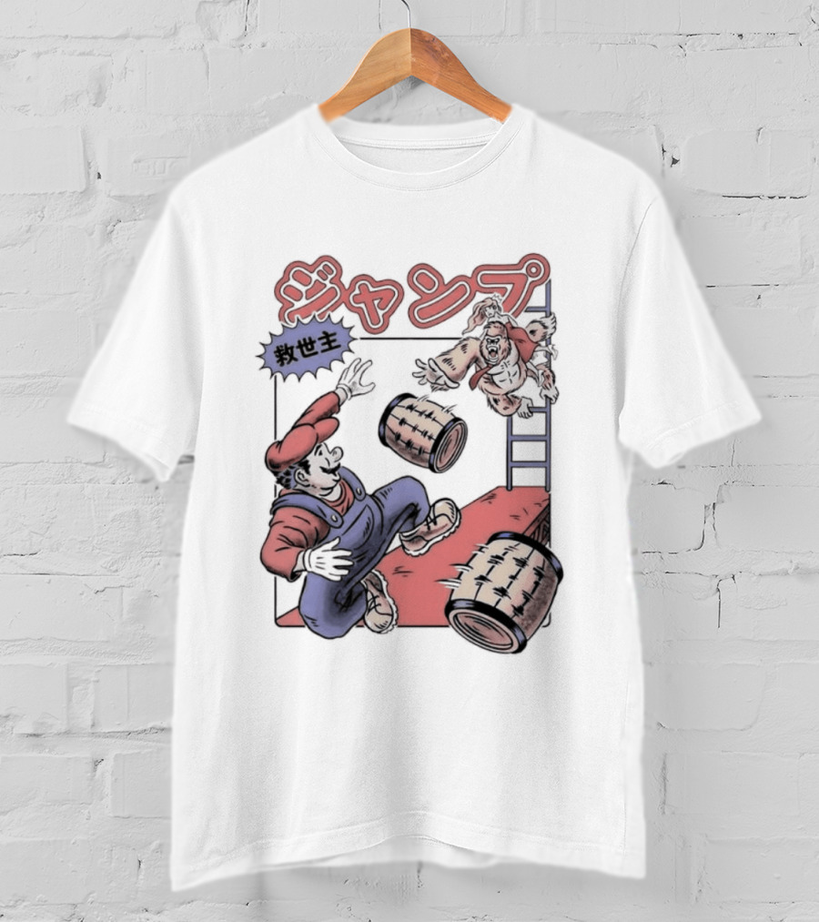 Donkey Kong Barrels Princess Pauline T-Shirt