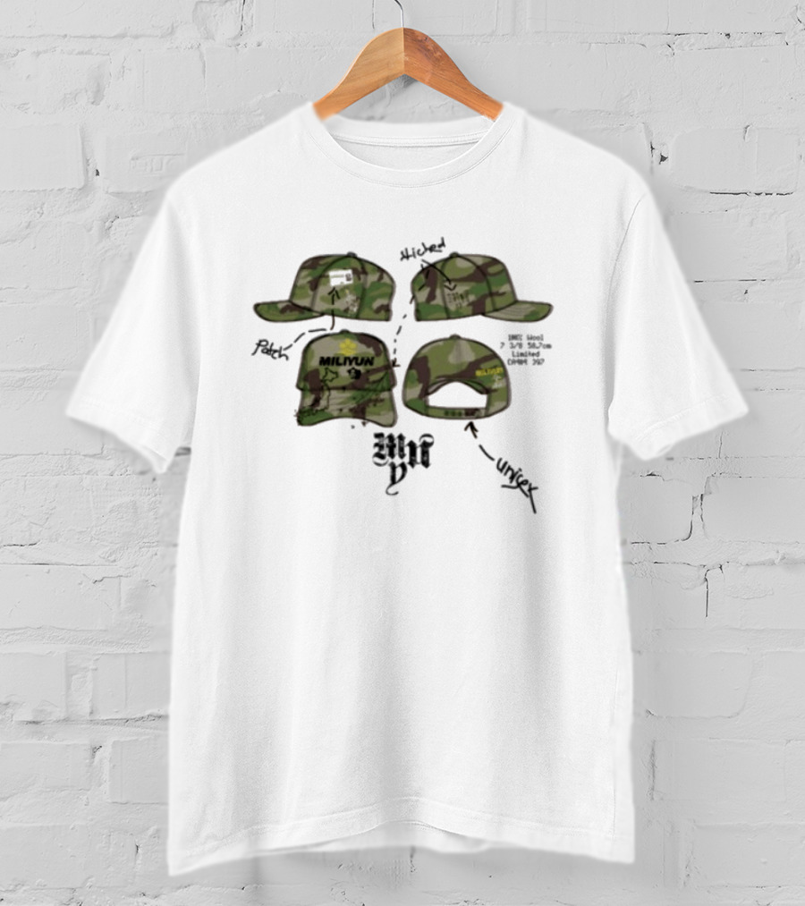 Miliyun Studios Camouflage Cap Techpack Tea Edition T-Shirt